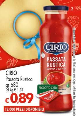 CIRIO PASSATA RUSTICA