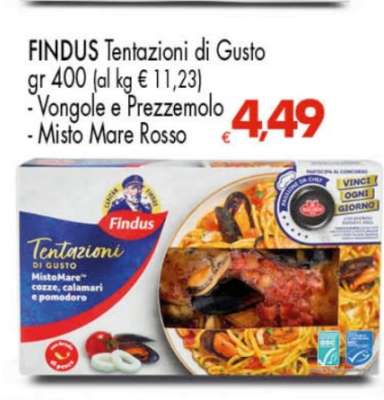 FINDUS Tentazioni di Gusto