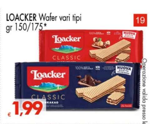 LOACKER Wafer vari tipi