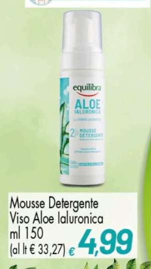 Mousse Detergente Viso Aloe Ialuronica