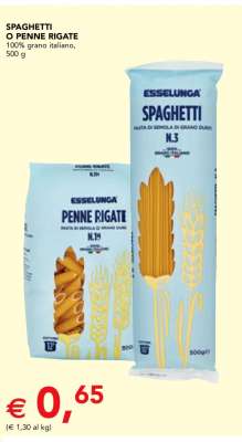 SPAGHETTI O PENNE RIGATE