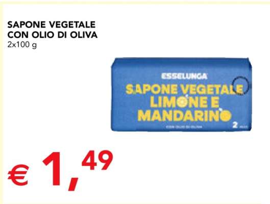 SAPONE VEGETALE CON OLIO DI OLIVA