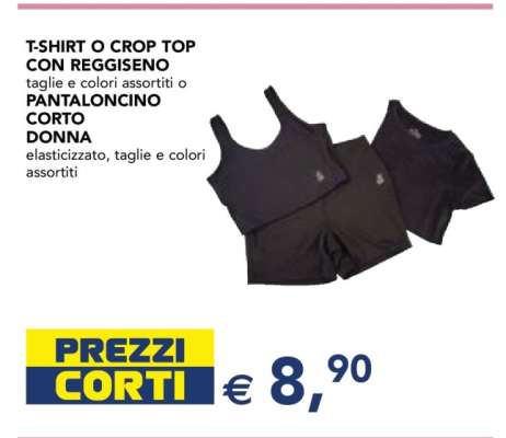 T-SHIRT O CROP TOP CON REGGISENO