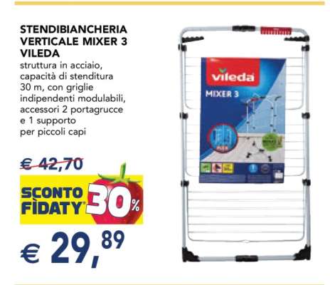 STENDIBIANCHERIA VERTICALE MIXER 3 VILEDA