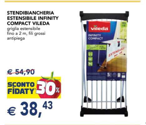 STENDIBIANCHERIA ESTENSIBILE INFINITY COMPACT VILEDA