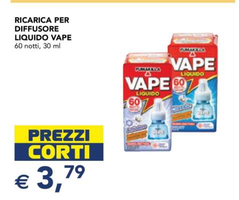 RICARICA PER DIFFUSORE LIQUIDO VAPE