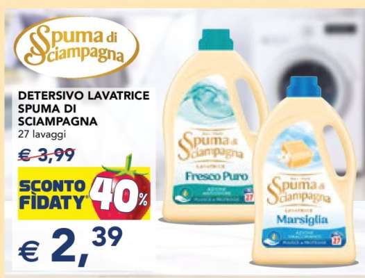 Detersivo Lavatrice Spuma di Sciampagna