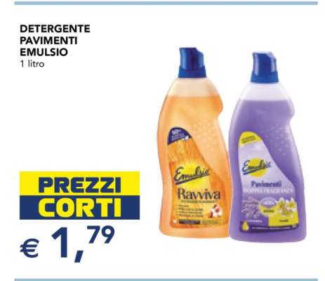 DETERGENTE PAVIMENTI EMULSIO
