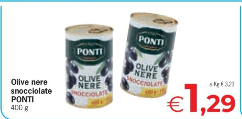 Olive nere snocciolate PONTI