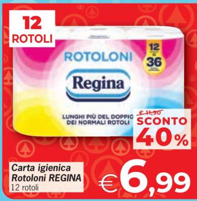 Carta Igienica Rotoloni Regina