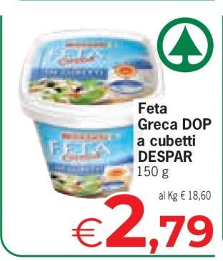 Feta Greca DOP a cubetti DESPAR