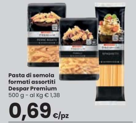 Pasta di semola formati assortiti Despar Premium