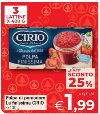 Polpa di pomodoro La Finissima CIRIO