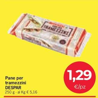 PANE PER TRAMEZZINI