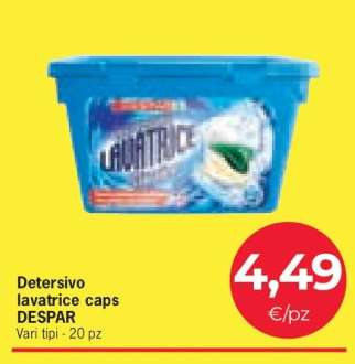 Detersivo lavatrice caps DESPAR