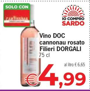Vino DOC cannonau rosato Filieri DORGALI