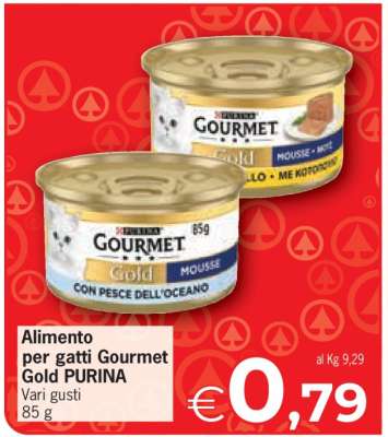 ALIMENTO PER GATTI GOURMET GOLD PURINA