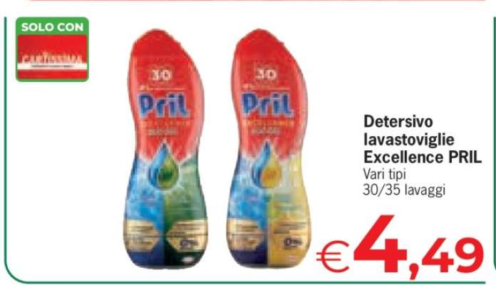 Detersivo lavastoviglie Excellence PRIL