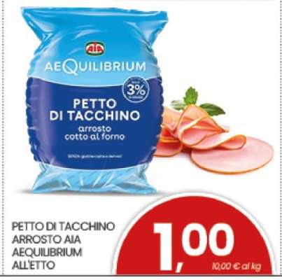 PETTO DI TACCHINO ARROSTO AIA AEQUILIBRIUM ALLETTO