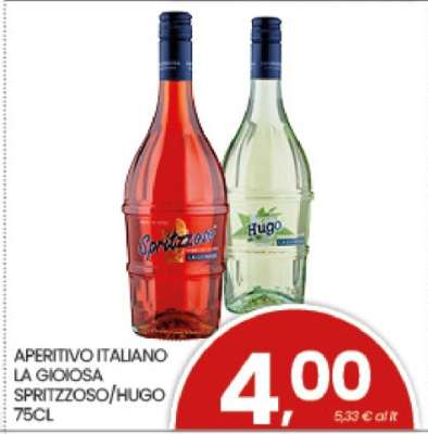 APERITIVO ITALIANO LA GIOIOSA SPRITZZOSO/HUGO