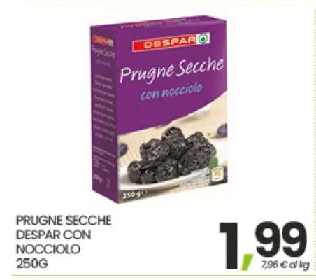 PRUGNE SECCHE DESPAR CON NOCCIOLO