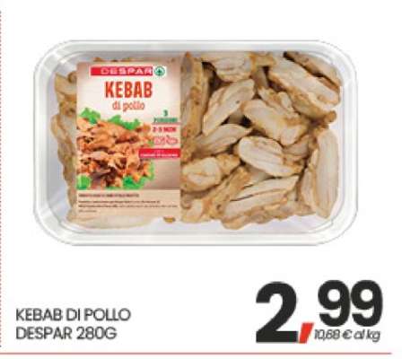 KEBAB DI POLLO DESPAR 280G