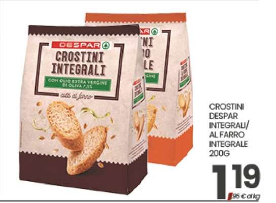 CROSTINI DESPAR INTEGRALI/AL FARRO INTEGRALE 200G
