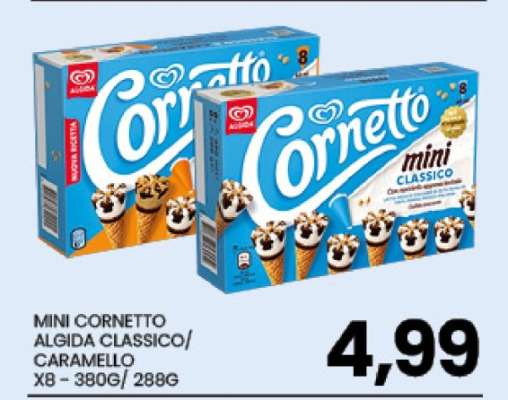 MINI CORNETTO ALGIDA CLASSICO/ CARAMELLO