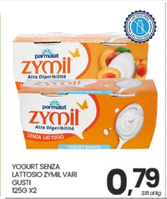 YOGURT SENZA LATTOSIO ZYMIL VARI GUSTI