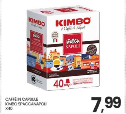 CAFFÈ IN CAPSULE KIMBO SPACCANAPOLI X40