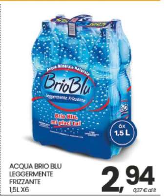 ACQUA BRIO BLU LEGGERMENTE FRIZZANTE