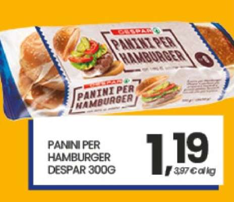 PANINI PER HAMBURGER DESPAR 300G
