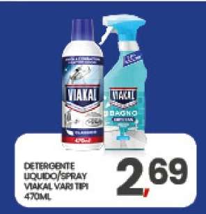 DETERGENTE LIQUIDO/SPRAY VIAKAL VARI TIPI