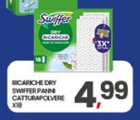 RICARICHE DRY SWIFFER PANNI CATTURAPOLVERE X18