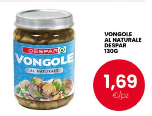 VONGOLE AL NATURALE DESPAR 130G