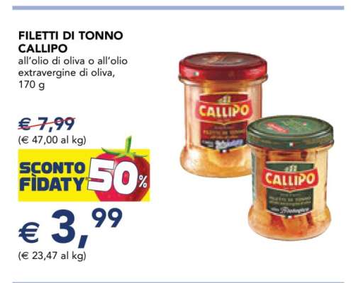 Filetti di Tonno Callipo