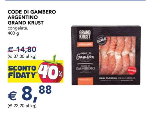 Code di Gambero Argentino Grand Krust