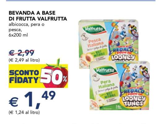 BEVANDA A BASE DI FRUTTA VALFRUTTA