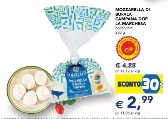 MOZZARELLA DI BUFALA CAMPANA DOP LA MARCHESA