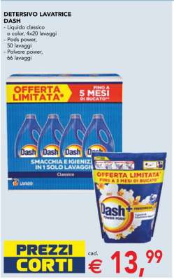 DETERSIVO LAVATRICE DASH