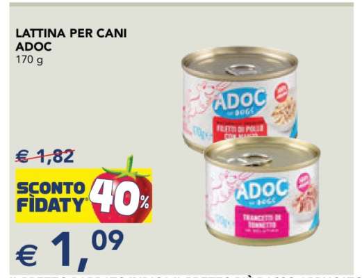 LATTINA PER CANI ADOC