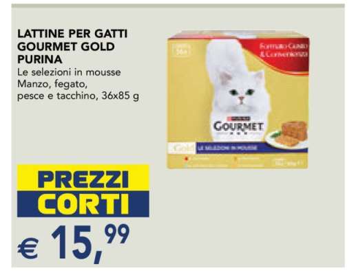Lattine per Gatti Gourmet Gold Purina