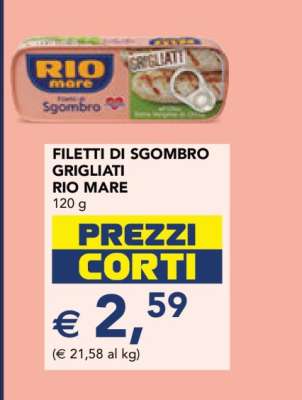 FILETTI DI SGOMBRO GRIGLIATI RIO MARE