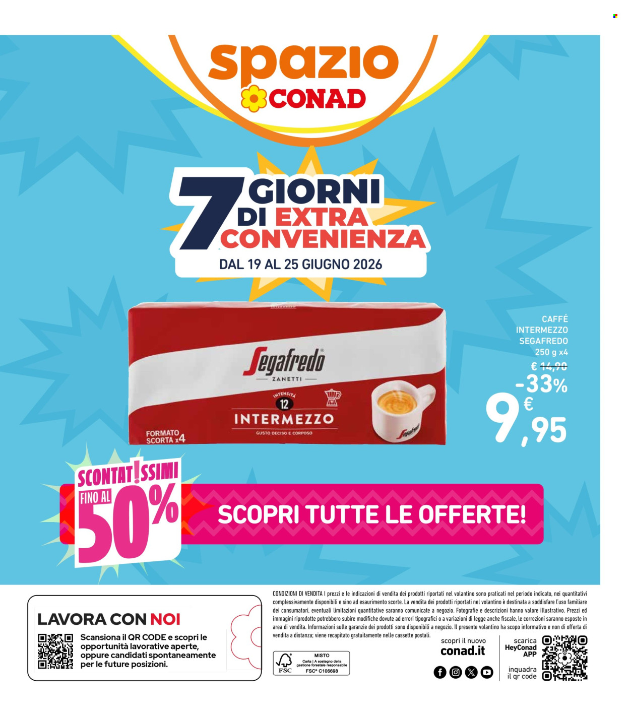 Volantino Spazio Conad - 19/6/2026 - 25/6/2026. Pagina 1