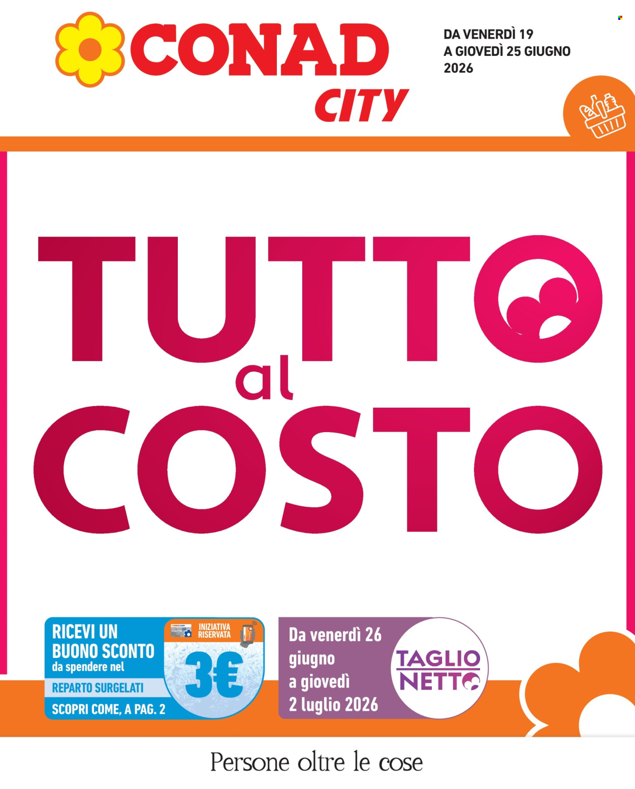 Volantino Conad City - 19/6/2026 - 25/6/2026. Pagina 1
