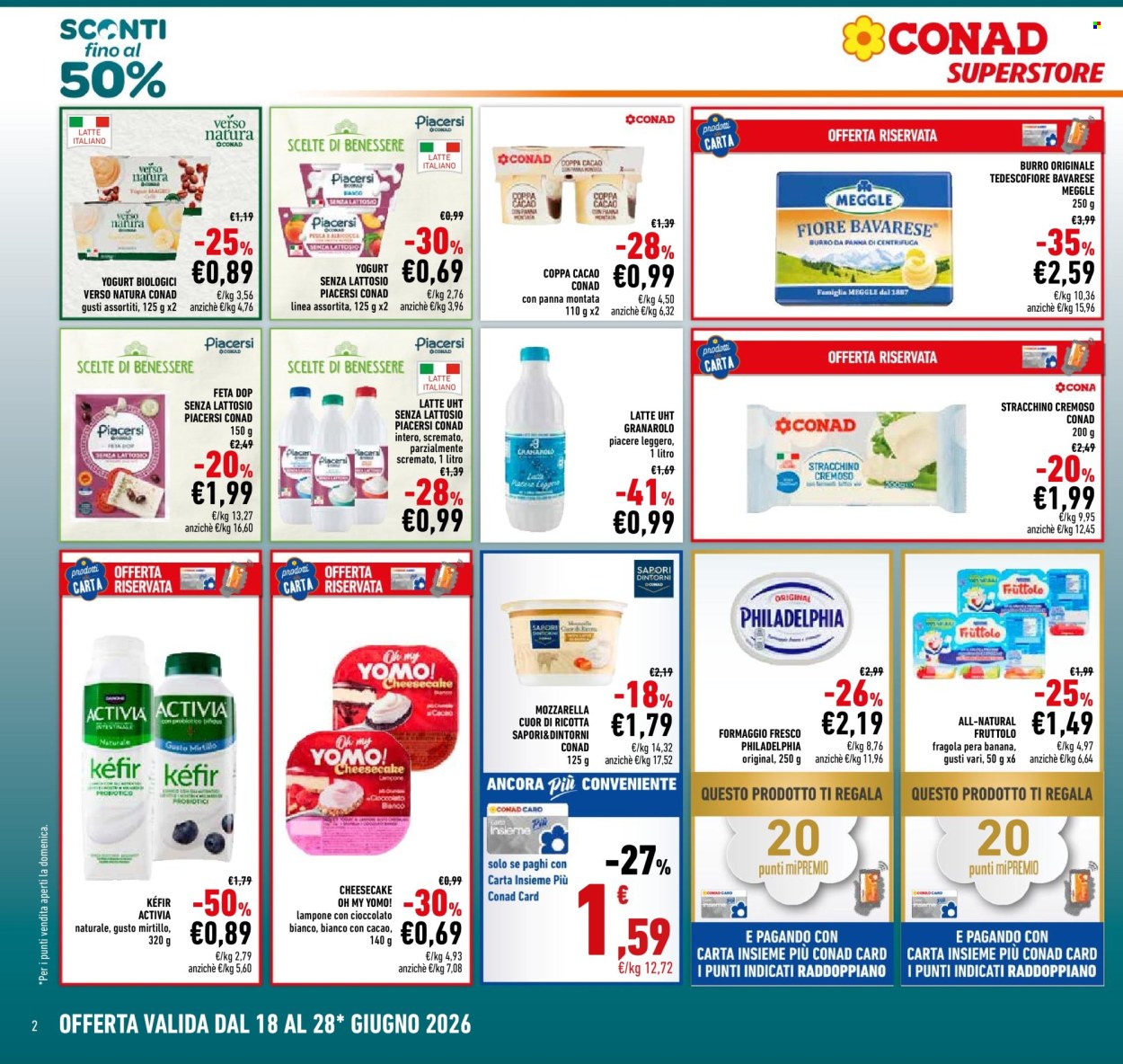 Leták Conad Superstore - 18.6.2026 - 28.6.2026. Strana 2
