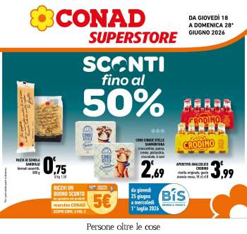 Volantino Conad Superstore - 18/6/2026 - 28/6/2026.