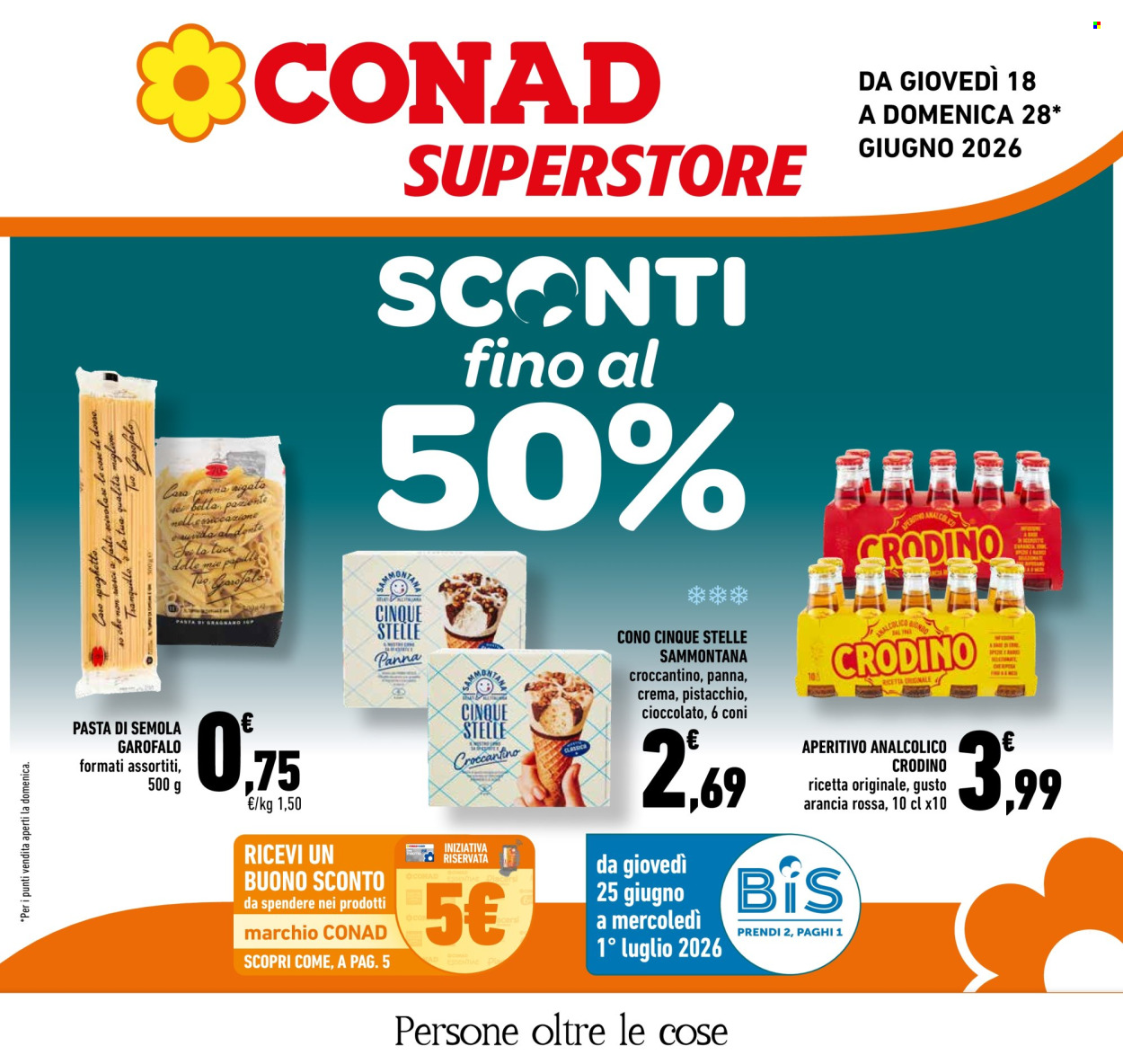 Leták Conad Superstore - 18.6.2026 - 28.6.2026. Strana 1