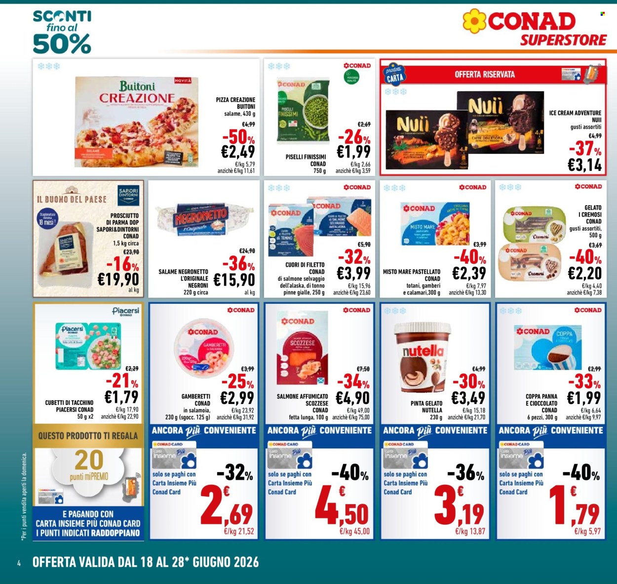Leták Conad Superstore - 18.6.2026 - 28.6.2026. Strana 4