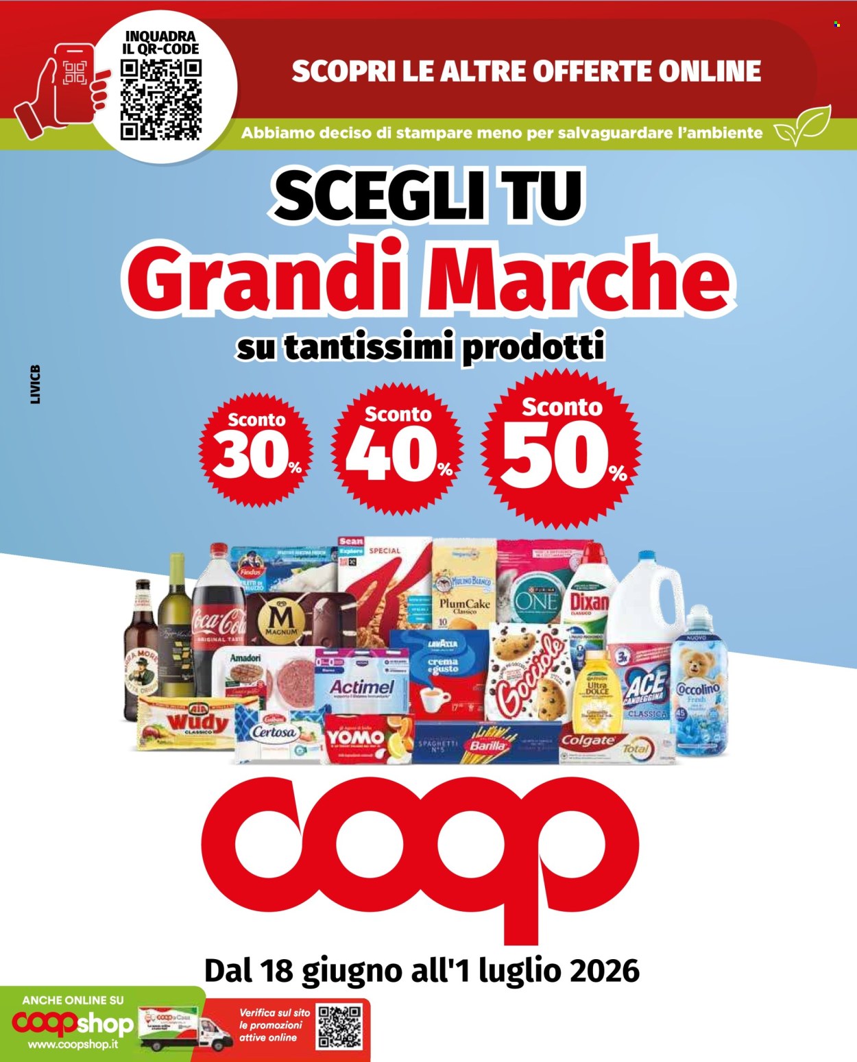 Volantino Coop - 18/6/2026 - 1/7/2026. Pagina 1